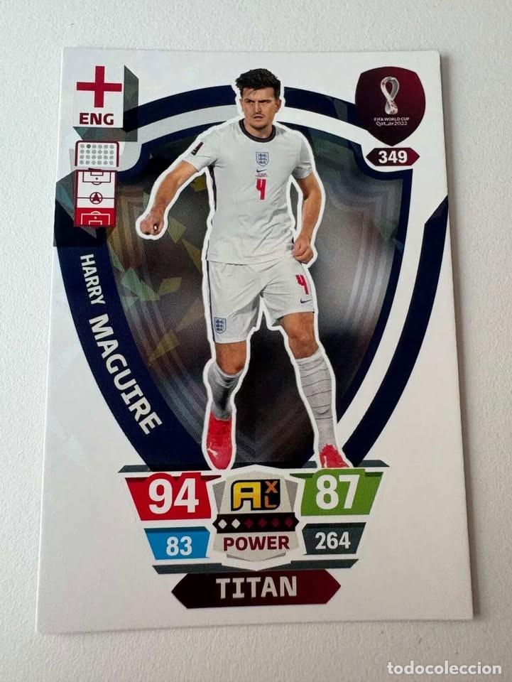 Coleccionismo deportivo: Harry Maguire Inglaterra Titan 349 Adrenalyn Mundial Qatar 2022