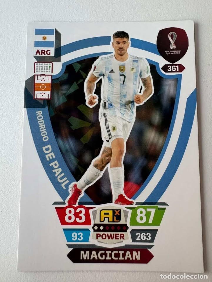 Coleccionismo deportivo: Rodrigo De Paul Argentina Magican 361 Adrenalyn Mundial Qatar 2022