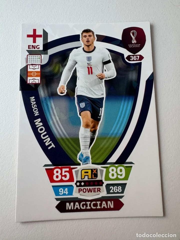Coleccionismo deportivo: Mason Mount Inglaterra Magican 367 Adrenalyn Mundial Qatar 2022