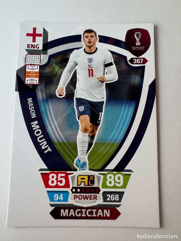 Coleccionismo deportivo: Mason Mount Inglaterra Magican 367 Adrenalyn Mundial Qatar 2022