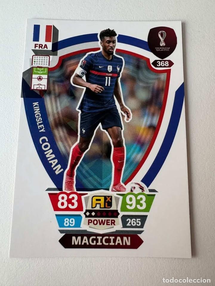 Coleccionismo deportivo: Kingsley Coman Francia Magican 368 Adrenalyn Mundial Qatar 2022
