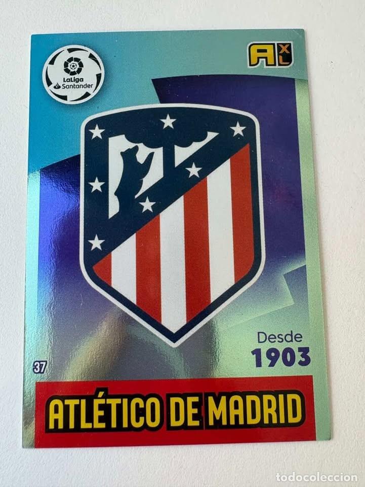 Collezionismo sportivo: Escudo Atl&eacute;tico de Madrid 37 Adrenalyn 2020-21
