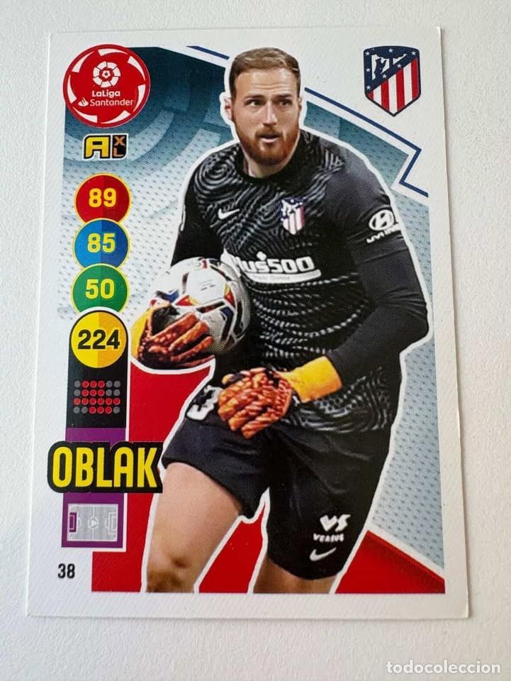 Coleccionismo deportivo: Oblak Atl&eacute;tico de Madrid 38 Adrenalyn 2020-21