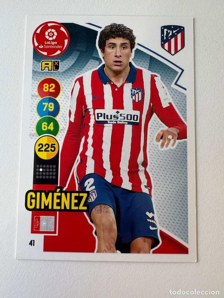 Coleccionismo deportivo: Gim&eacute;nez Atl&eacute;tico de Madrid 41 Adrenalyn 2020-21