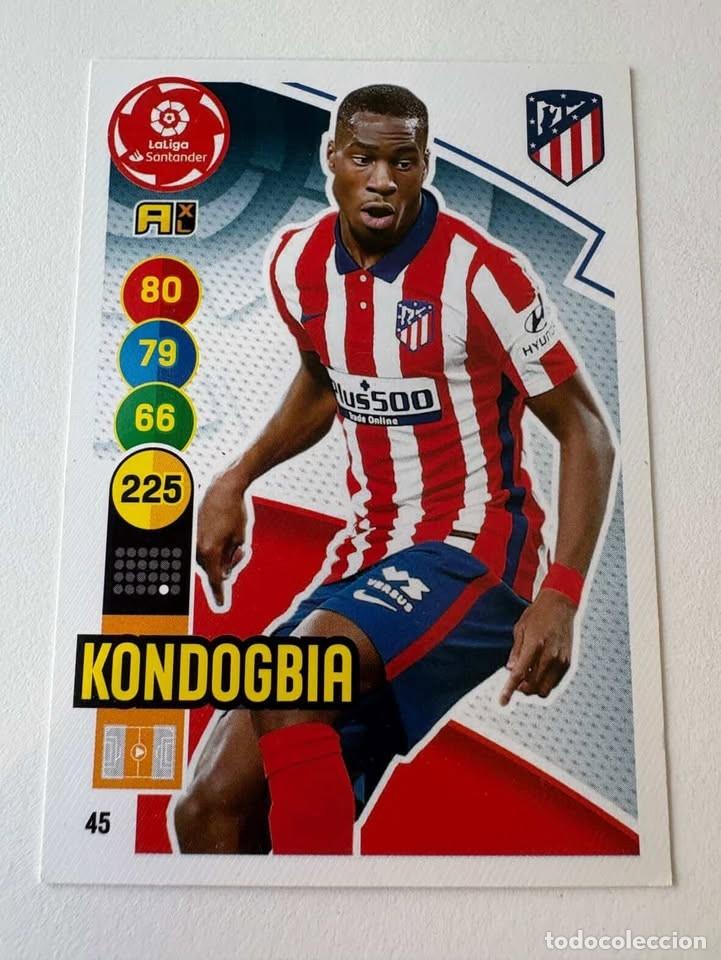 Coleccionismo deportivo: Gondogbia Atl&eacute;tico de Madrid 45 Adrenalyn 2020-21