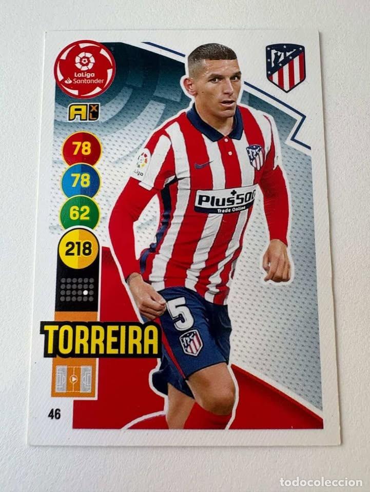 Coleccionismo deportivo: Torreira Atl&eacute;tico de Madrid 46 Adrenalyn 2020-21