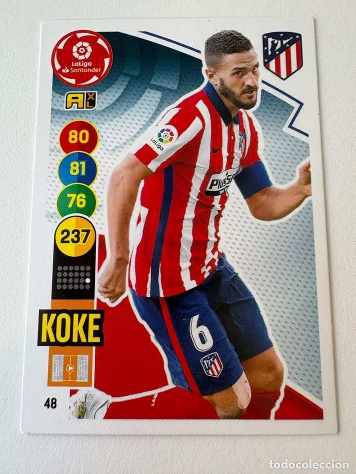 Coleccionismo deportivo: Koke Atl&eacute;tico de Madrid 48 Adrenalyn 2020-21