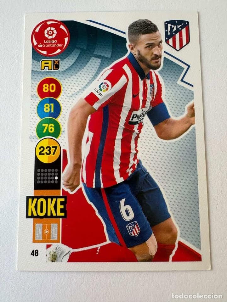 Coleccionismo deportivo: Koke Atl&eacute;tico de Madrid 48 Adrenalyn 2020-21