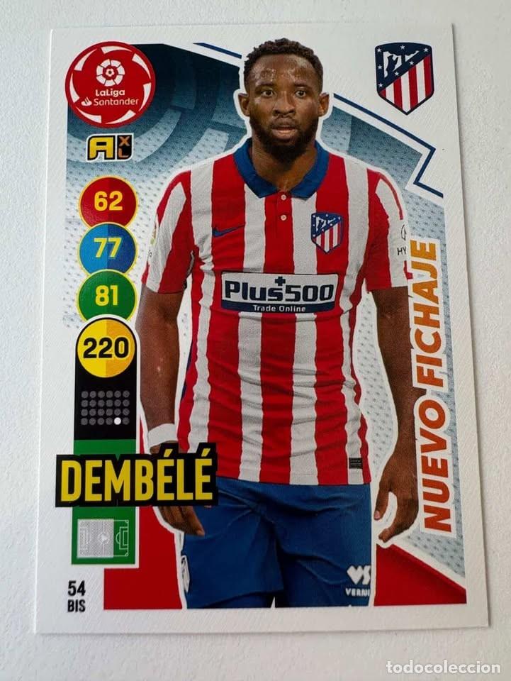 Coleccionismo deportivo: Demb&eacute;l&eacute; Nuevo Fichaje Atl&eacute;tico de Madrid 54bis Adrenalyn 2020-21