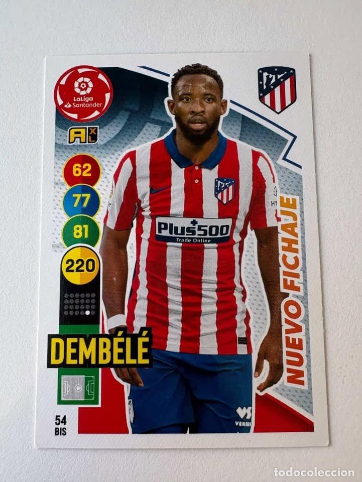 Coleccionismo deportivo: Demb&eacute;l&eacute; Nuevo Fichaje Atl&eacute;tico de Madrid 54bis Adrenalyn 2020-21