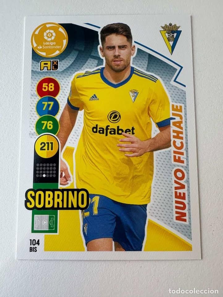 Coleccionismo deportivo: Sobrino Nuevo Fichaje C&aacute;diz 104bis Adrenalyn 2020-21