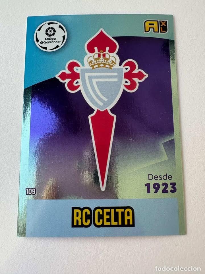 Coleccionismo deportivo: Escudo Celta 109 Adrenalyn 2020-21