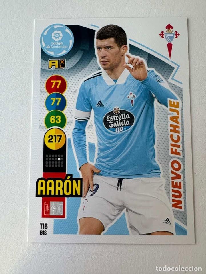 Coleccionismo deportivo: Aar&oacute;n Nuevo Fichaje Celta 116bis Adrenalyn 2020-21
