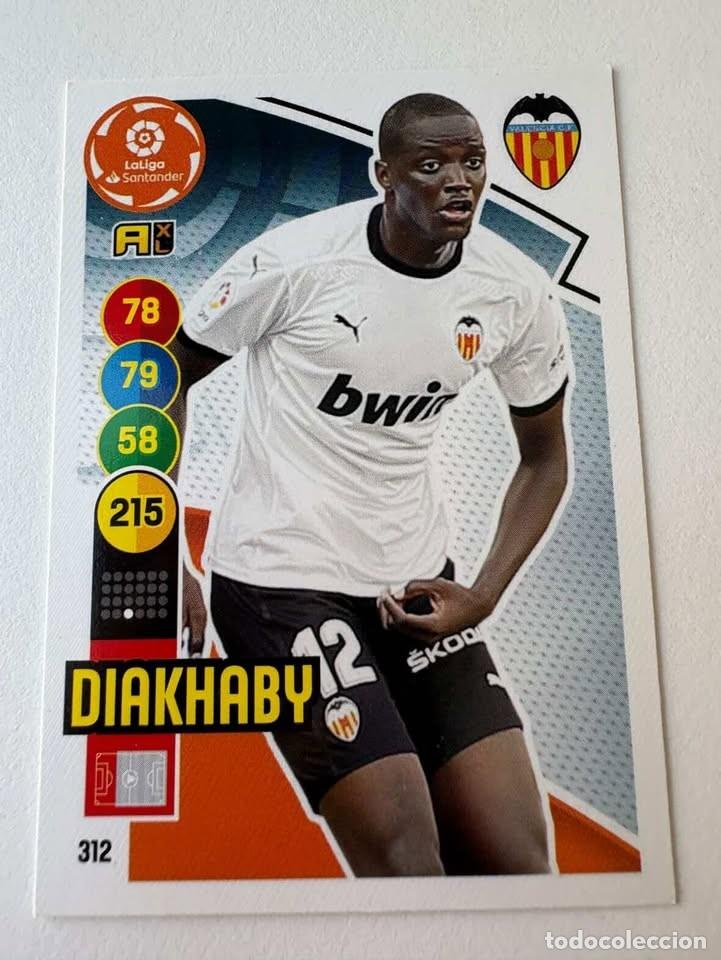 Coleccionismo deportivo: Diakhaby Valencia 312 Adrenalyn 2020-21