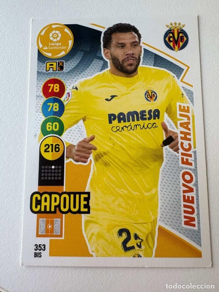 Coleccionismo deportivo: Capoue Nuevo Fichaje Villareal 353bis Adrenalyn 2020-21