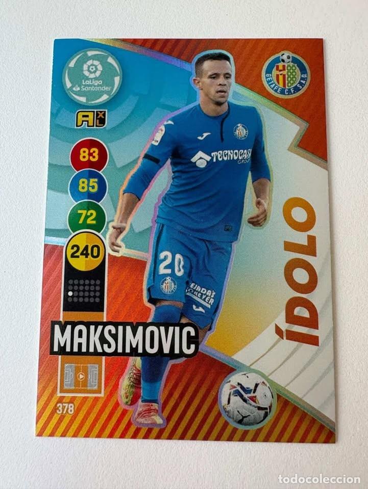 Coleccionismo deportivo: Maksimovic Getafe &Iacute;dolo 378 Adrenalyn 2020-21