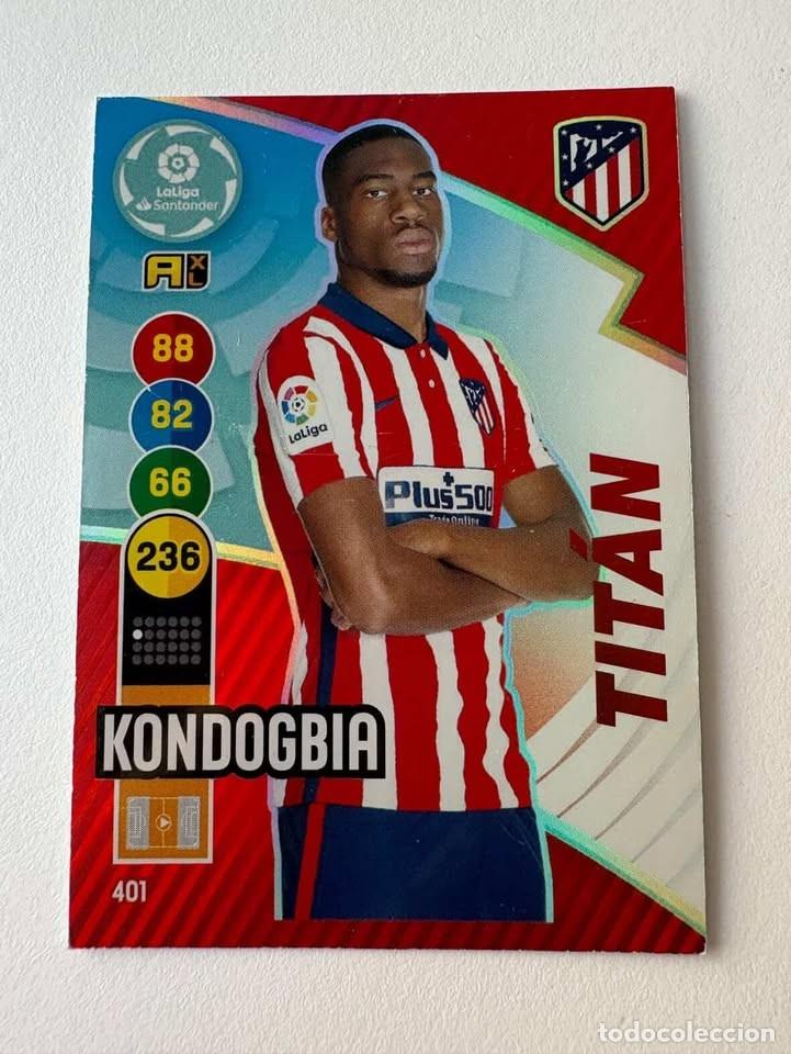 Coleccionismo deportivo: Kondogbia Atl&eacute;tico de Madrid Tit&aacute;n 401 Adrenalyn 2020-21