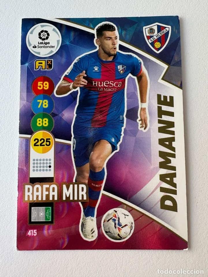 Coleccionismo deportivo: Rafa Mir Huesca Diamante 415 Adrenalyn 2020-21