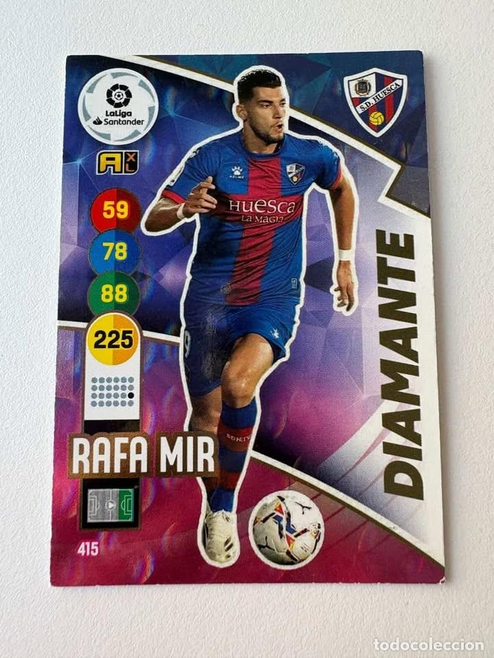 Coleccionismo deportivo: Rafa Mir Huesca Diamante 415 Adrenalyn 2020-21