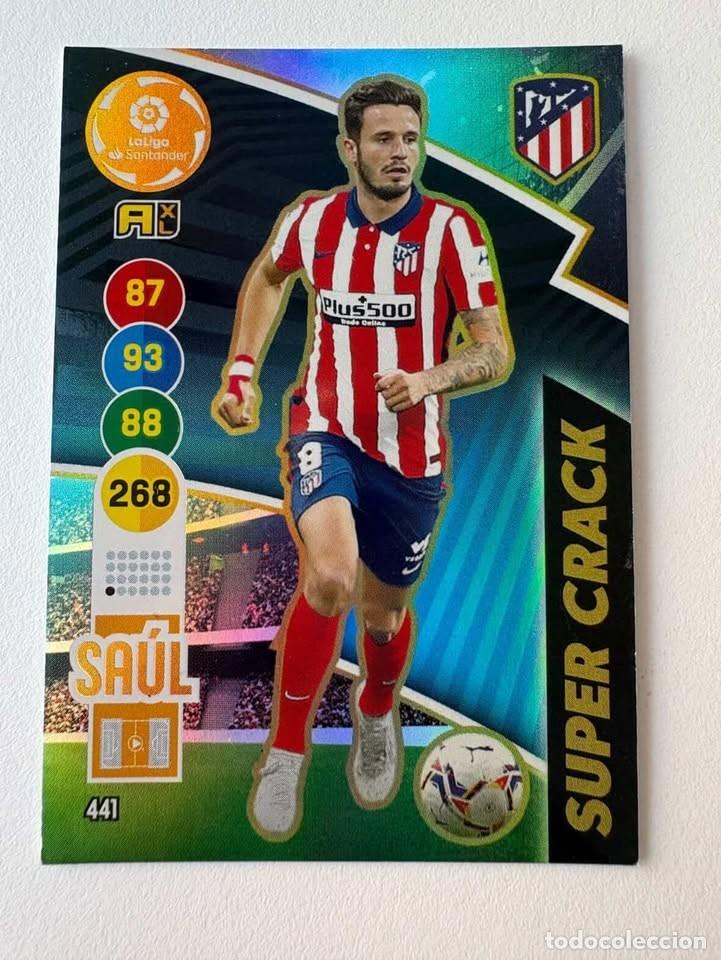 Coleccionismo deportivo: Sa&uacute;l Atl&eacute;tico de Madrid Super Crack 441 Adrenalyn 2020-21