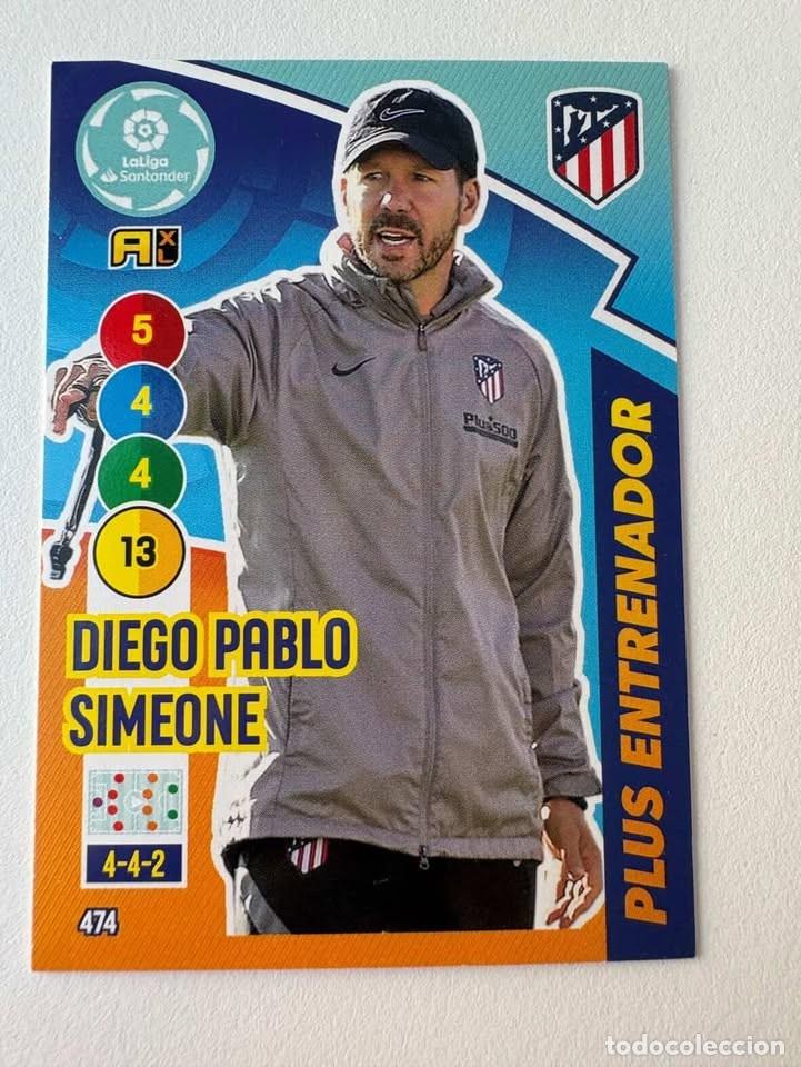 Coleccionismo deportivo: Diego Pablo Simeone Atl&eacute;tico De Madrid Entrenador 474 Adrenalyn 2020-21