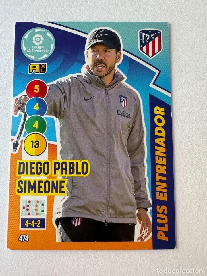 Coleccionismo deportivo: Diego Pablo Simeone Atl&eacute;tico De Madrid Entrenador 474 Adrenalyn 2020-21