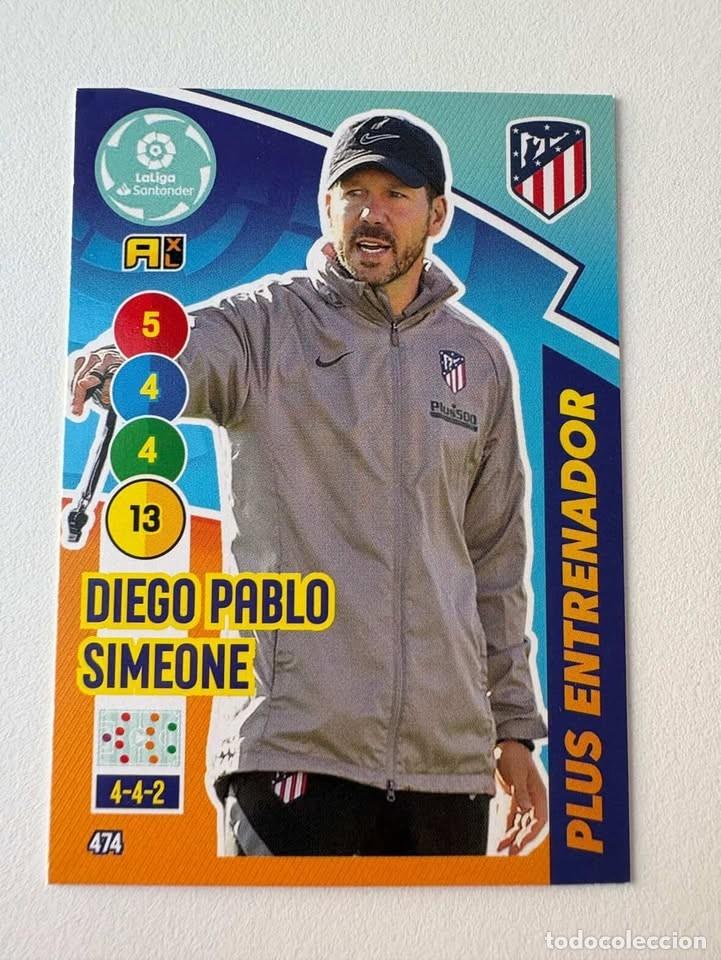 Coleccionismo deportivo: Diego Pablo Simeone Atl&eacute;tico De Madrid Entrenador 474 Adrenalyn 2020-21