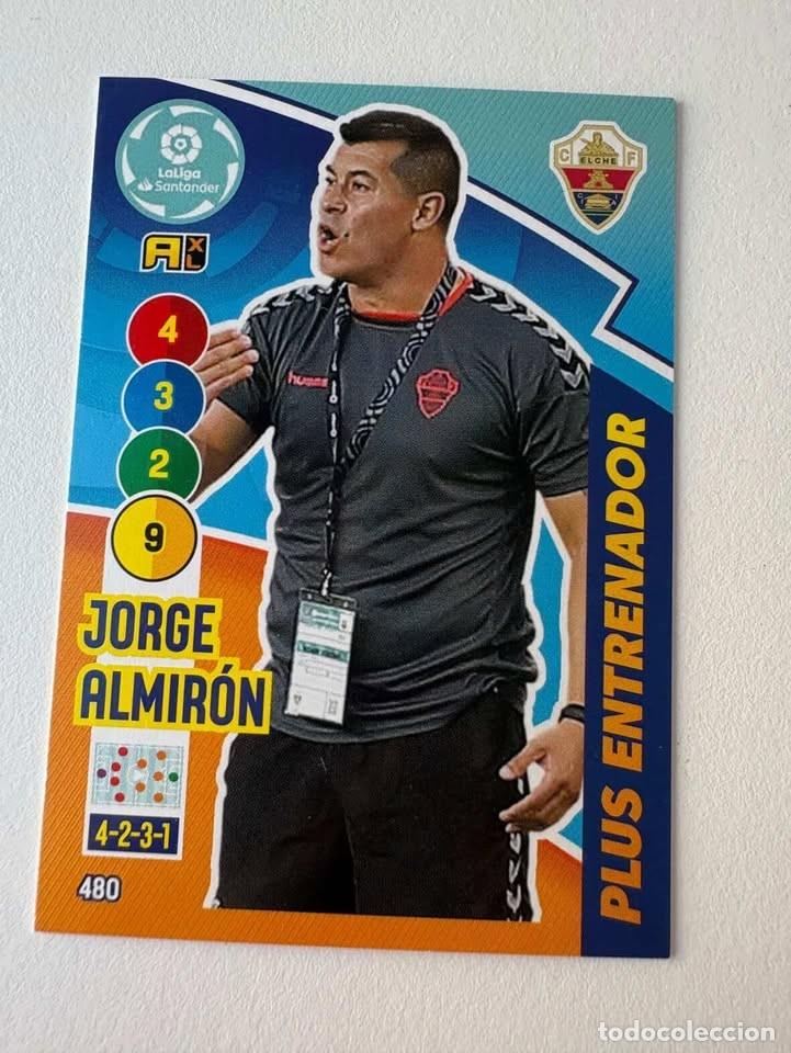 Coleccionismo deportivo: Jorge Almir&oacute;n Elche Entrenador 480 Adrenalyn 2020-21