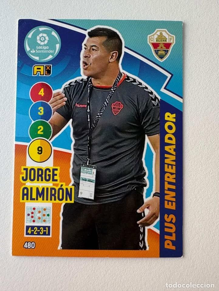 Coleccionismo deportivo: Jorge Almir&oacute;n Elche Entrenador 480 Adrenalyn 2020-21
