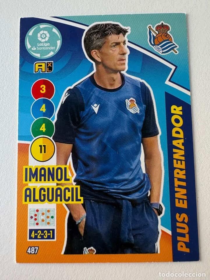 Coleccionismo deportivo: Imanol Alguacil Real Sociedad Entrenador 487 Adrenalyn 2020-21
