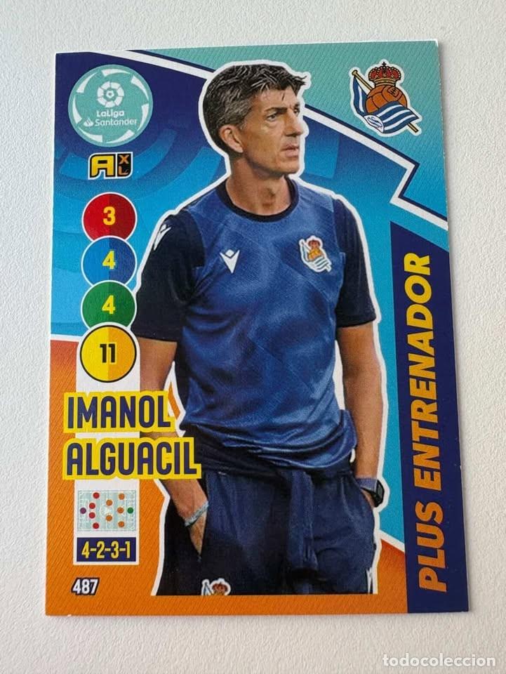 Coleccionismo deportivo: Imanol Alguacil Real Sociedad Entrenador 487 Adrenalyn 2020-21