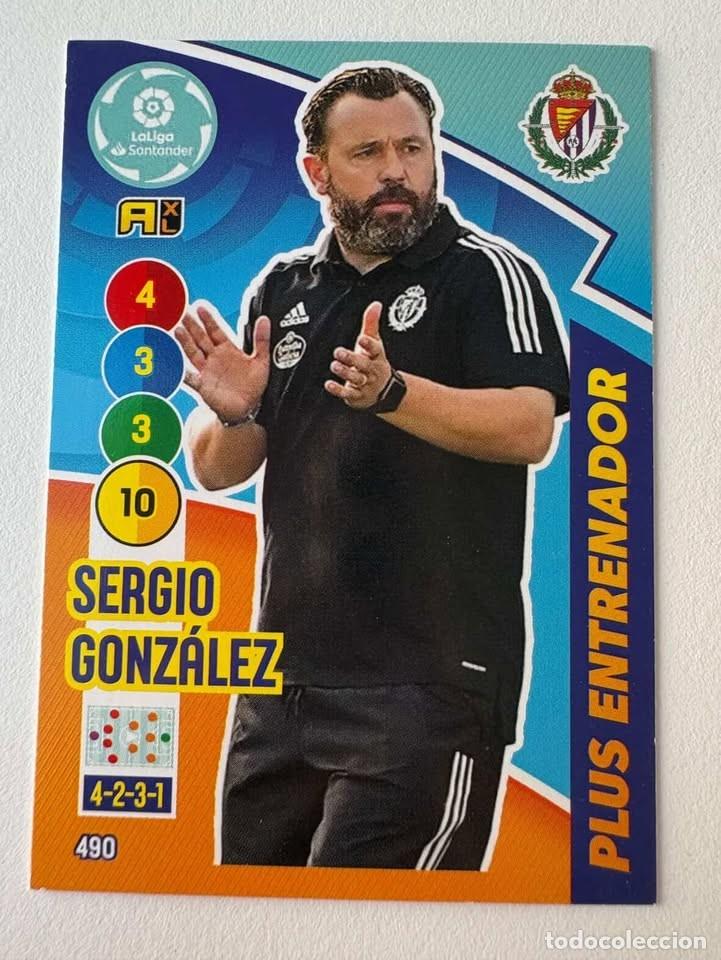 Coleccionismo deportivo: Sergio Gonz&aacute;lez Valladolid Entrenador 490 Adrenalyn 2020-21
