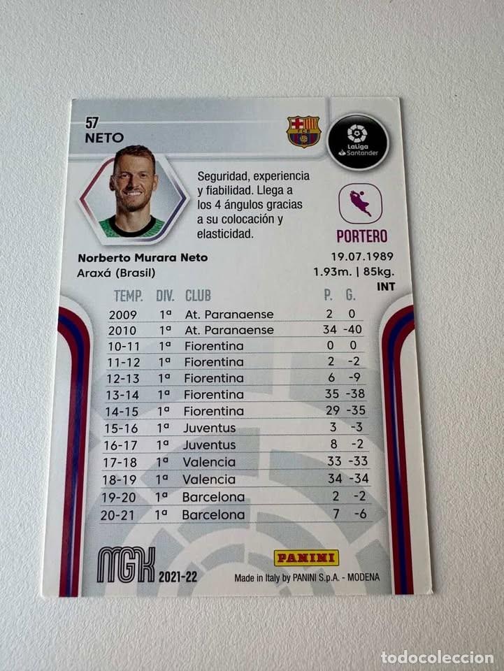 Coleccionismo deportivo: Neto Bar&ccedil;a 57 Megacracks 2021-22 - Foto 2