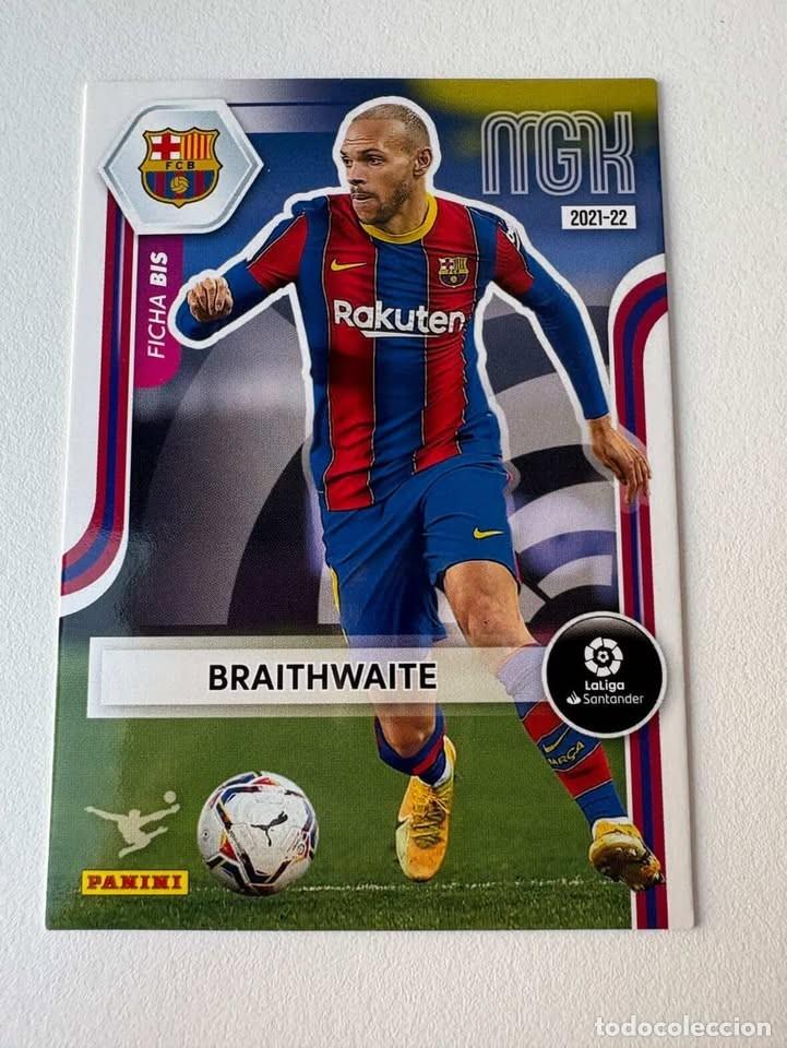 Coleccionismo deportivo: Braithwaite Ficha Bis Bar&ccedil;a 72bis Megacracks 2021-22