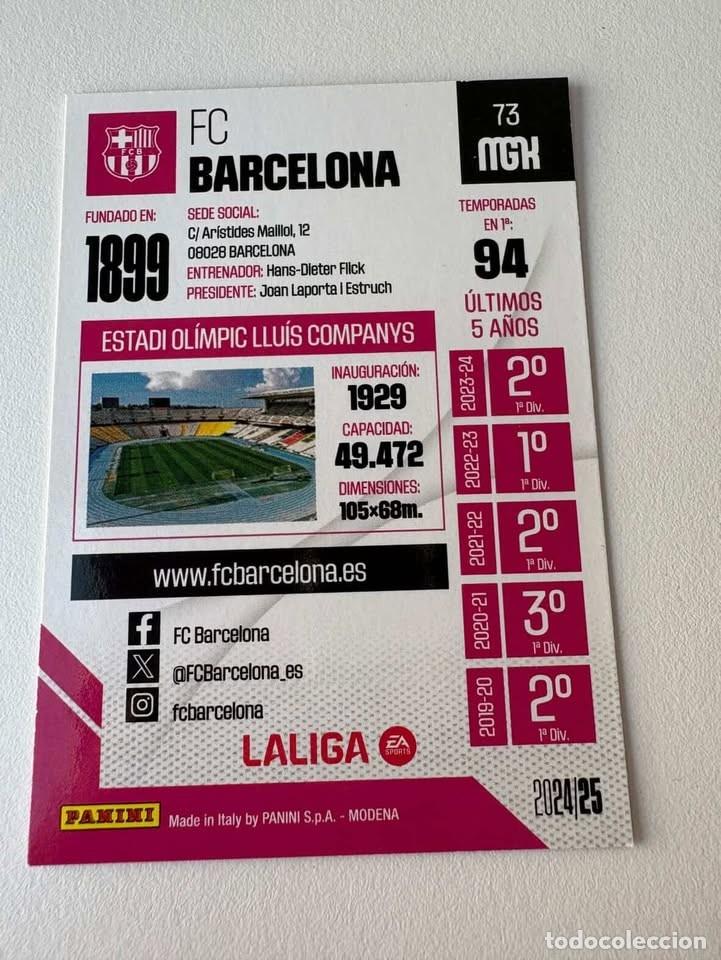 Coleccionismo deportivo: Escudo Bar&ccedil;a 73 Megacracks 2024-25 - Foto 2