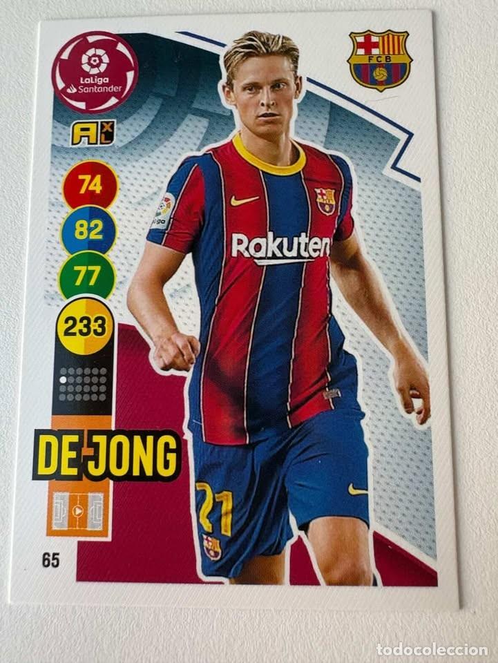 Coleccionismo deportivo: De Jong Bar&ccedil;a 65 Adrenalyn 2020-21
