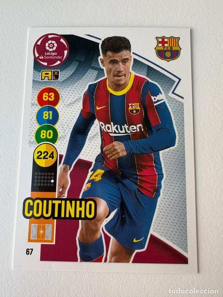 Coleccionismo deportivo: Coutinho Bar&ccedil;a 67 Adrenalyn 2020-21