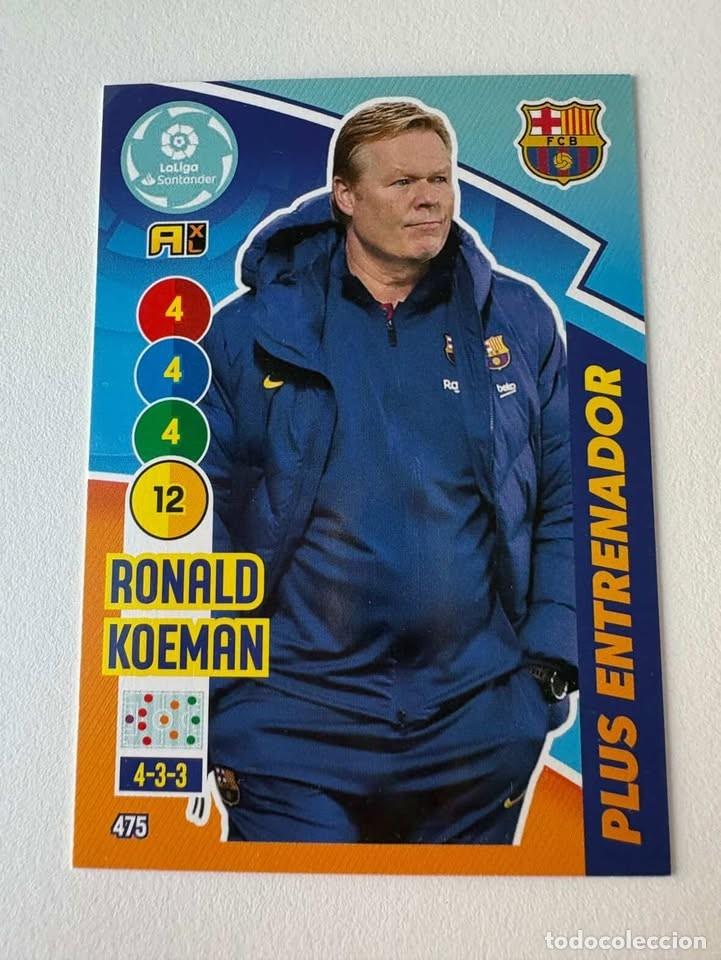 Coleccionismo deportivo: Ronald Koeman Bar&ccedil;a Plus Entrenador 475 Adrenalyn 2020-21