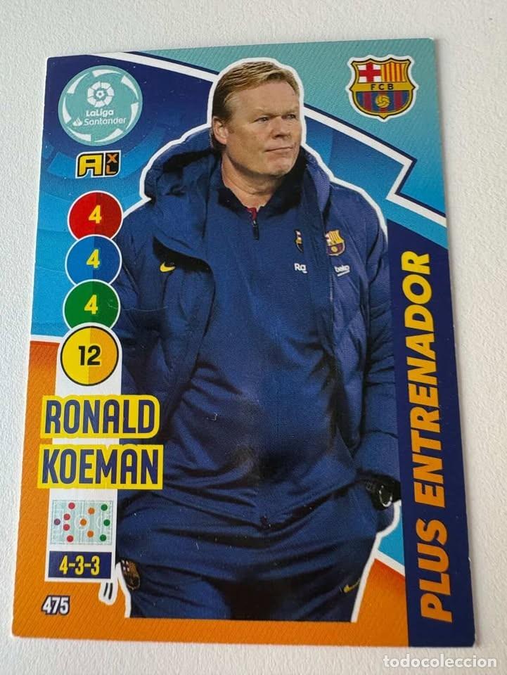Coleccionismo deportivo: Ronald Koeman Bar&ccedil;a Plus Entrenador 475 Adrenalyn 2020-21