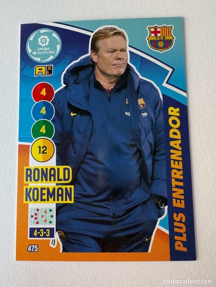 Coleccionismo deportivo: Ronald Koeman Bar&ccedil;a Plus Entrenador 475 Adrenalyn 2020-21