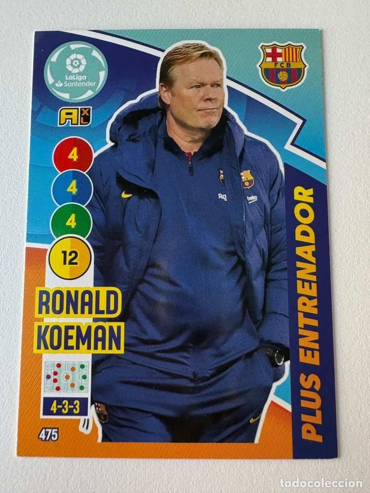 Coleccionismo deportivo: Ronald Koeman Bar&ccedil;a Plus Entrenador 475 Adrenalyn 2020-21