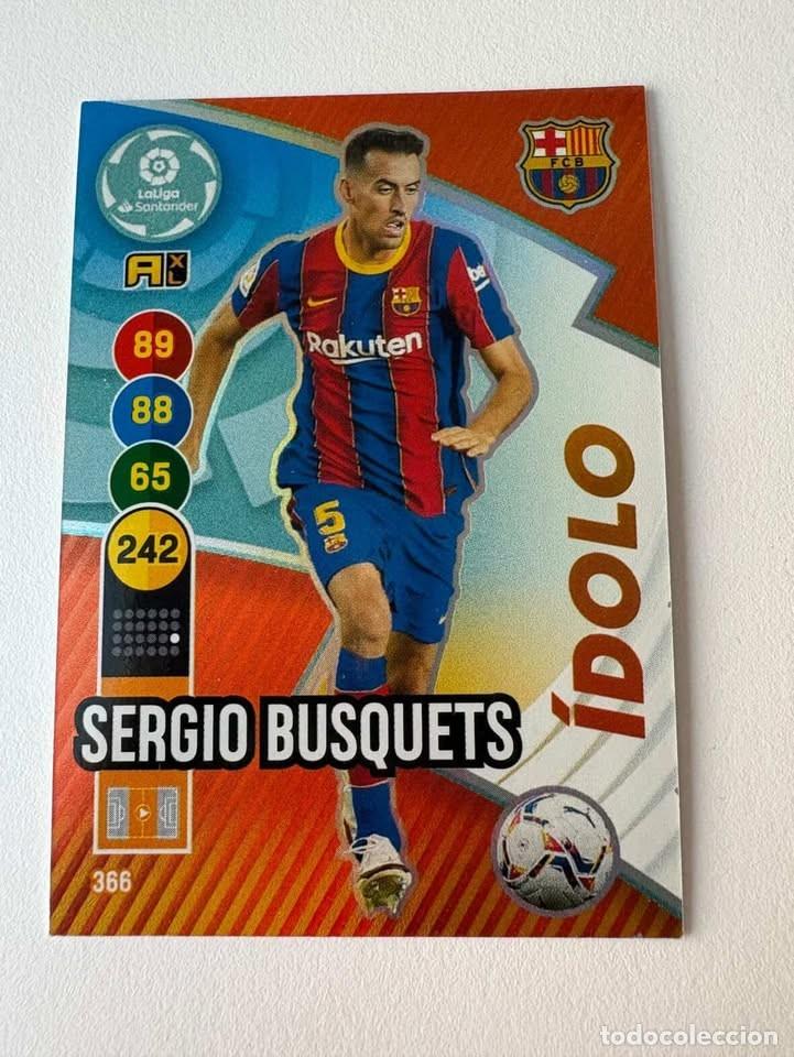 Coleccionismo deportivo: Sergio Busquets Bar&ccedil;a &Iacute;dolo 366 Adrenalyn 2020-21
