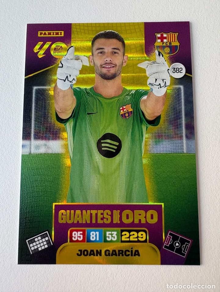 Coleccionismo deportivo: Joan Garc&iacute;a Bar&ccedil;a Guantes De Oro 382 Adrenalyn 2025-26
