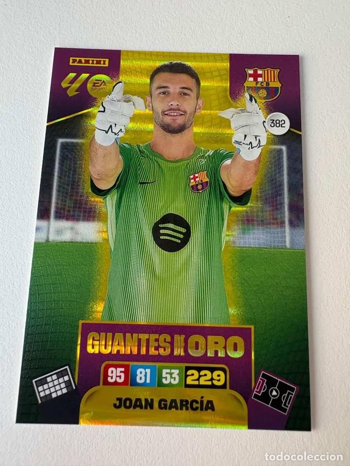 Coleccionismo deportivo: Joan Garc&iacute;a Bar&ccedil;a Guantes De Oro 382 Adrenalyn 2025-26