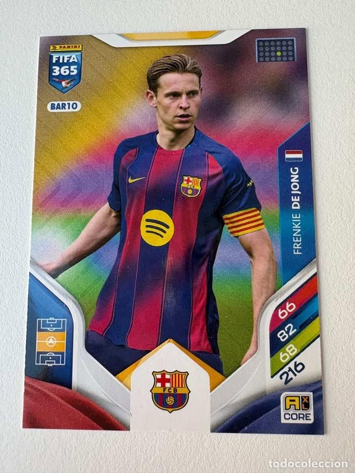 Coleccionismo deportivo: De Jong Bar&ccedil;a 10 FIFA 365 2025-26