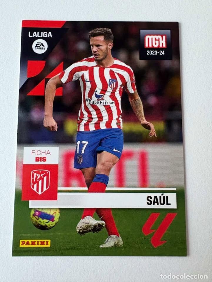 Coleccionismo deportivo: Sa&uacute;l Ficha Bis Atl&eacute;tico de Madrid 86bis Megacracks 2023-24