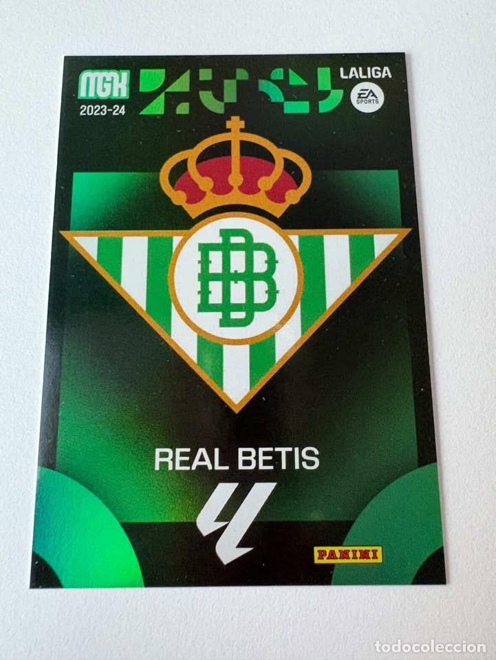 Coleccionismo deportivo: Escudo Betis 109 Megacracks 2023-24