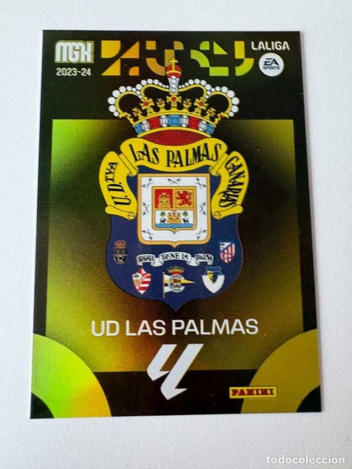 Coleccionismo deportivo: Escudo Las Palmas 217 Megacracks 2023-24