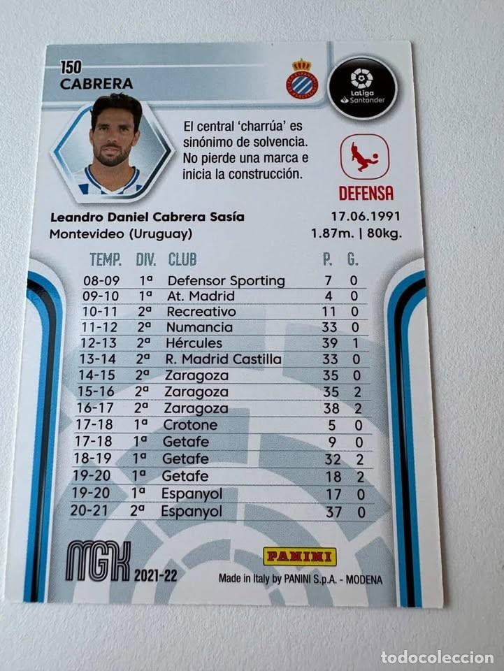 Coleccionismo deportivo: Cabrera Espanyol 150 Megacracks 2021-22 - Foto 2