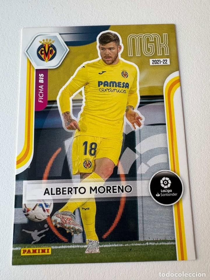 Coleccionismo deportivo: Alberto Moreno Ficha Bis Villareal 350bis Megacracks 2021-22